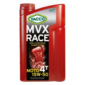 야코  15W50 4T 오토바이 엔진오일 레이싱용 MVX RACE 프랑스 오리지널 2L