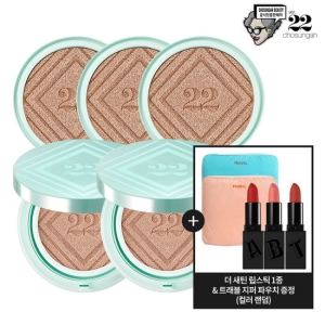 조성아22 대왕쿠션 바다앰플 본품2+리필3 +립스틱+지퍼파우치