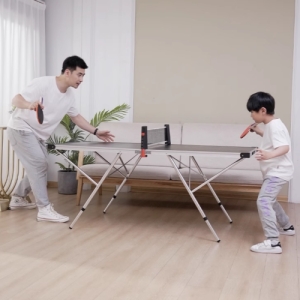 미니  탁구대 가정용 접이식 리프팅 휴대용 다용도 캠핑 테이블 세트 다용도