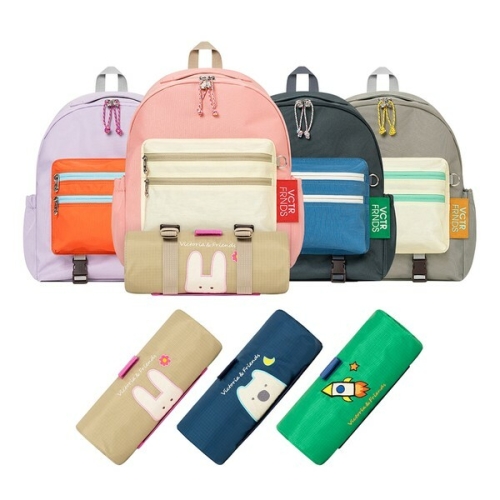 빅토리아 AND FRIENDS 버블버블 플래시 소풍가방+위티버블 피크닉매트325408 퍼플/래빗