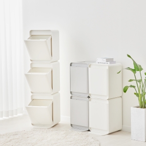 씨밀렉스  3+1 래폴드 모듈형 재활용 분리수거함