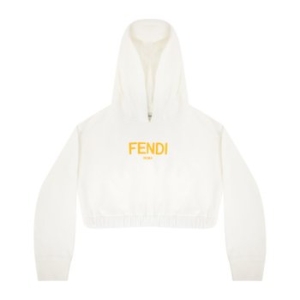 펜디 키즈 크루넥 로고 후디 JFH135.5V0 F0TU9 CHALK