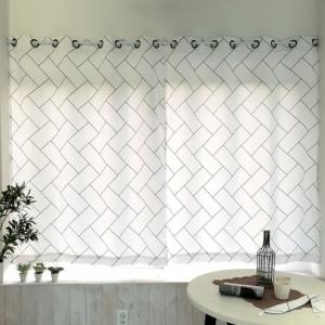 알뜨리 작은창 창문 암막 커튼 헤링본170 방풍 방한커튼 거실 바람막이