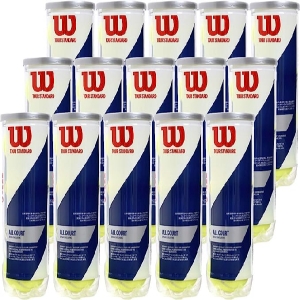 윌슨  WRT103800 압력 상승 테니스공 투어 스탠다드 4개 1박스 15캔 60개