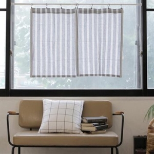 모모제작소 몰디브 더블 북유럽 가리개커튼 그레이 60x82(2장)