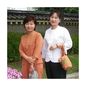 U-14 나팔 앞트임 천연염색/생활한복