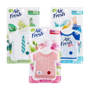 애경 홈즈 옷장탈취제 에어프레쉬 방향 탈취제 3종