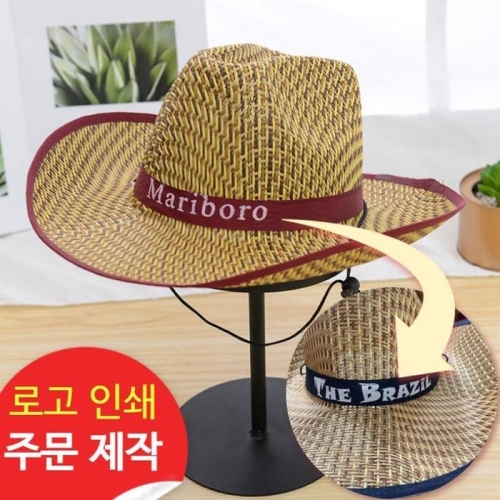 라일리 Rly 여름 밀짚 카우보이 모자 남자 남성 커플 바캉스모자