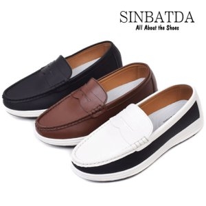 신봤다 앨버트 펀칭 남성 슬립온 블로퍼 캐주얼화