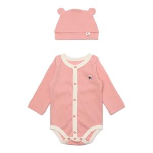 블루독베이비 블루독 베이비 PK 모달골지컬러배내바디수트SET 43A70-040-12