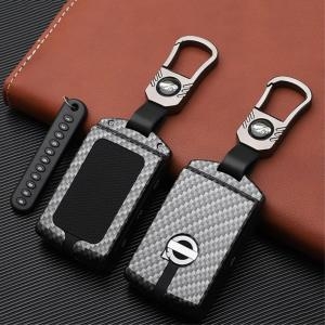 카본  섬유 자동차 원격 제어 키 커버 보호 셸 케이스, 볼보 XC40 S90 V90 T5 T6 T8 액세서리