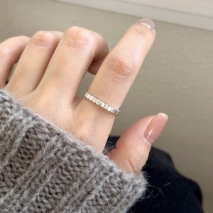 엠스타일  실버925 은 모바 반지 오픈 링 16222704