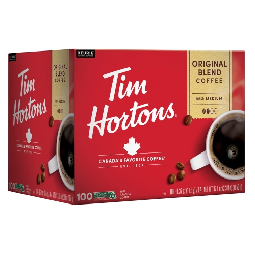 큐리그  Tim Hortons Original Medium KCup Coffee 미국 팀홀튼 캡슐 커피 오리지날 미디움 100개