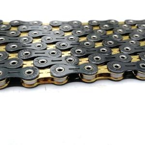 YBN  SLA-110 자전거 체인 mtb 초경량 중공 다이아몬드 블랙 골드로드 매직 버클로 11 속도