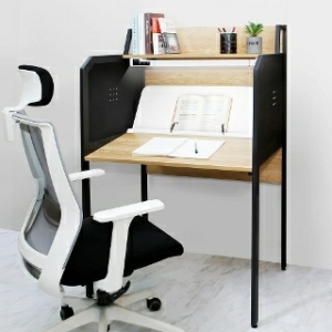 디자인블레스  더블 독서실 책상+LED램프