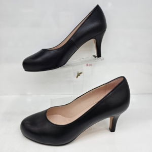 에스콰이아 여성 발편한 가보시 기본 라운드 라스트 구두 굽7센치 PFCFHP602