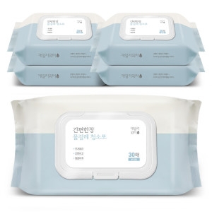 씨앤씨 데일리워터 간편한장 물걸레 청소포 대형 5팩/팩당30매 총150매