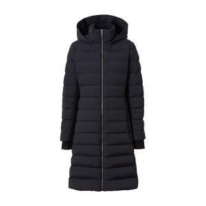 버버리 뉴브릿지 구스다운 슬림핏 롱패딩 블랙 80185571 Black