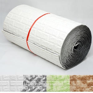 겐조  접착식 보온 방한 단열벽지 20m 천장 베란다 곰팡이 폼블럭 포인트 벽지