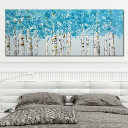 자작나무 그림 북유럽 인테리어 액자 유화 그림