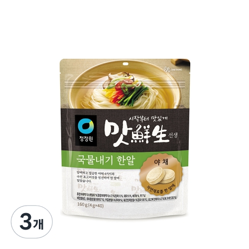 청정원 맛선생 야채 국물내기한알 160g(4gx40입)