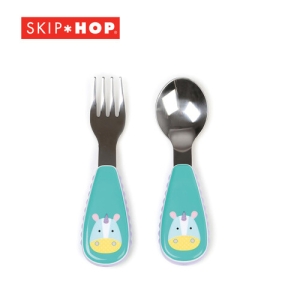 스킵합 애니멀 유아용 포크 앤 스푼 세트 252365 유니콘 1세트