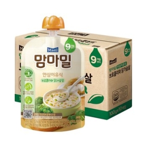 매일유업 맘마밀 안심이유식 브로콜리와 닭가슴살 100g