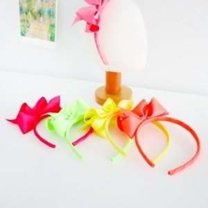 네온 키치 리본 머리띠 WA4C85C