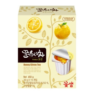 꽃샘식품  꿀유자차 포션 15개입