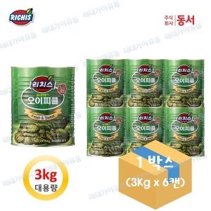동서식품 리치스 슬라이스 오이피클 3kg