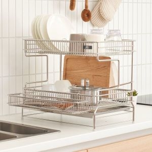 JBJ  올인원 2단 올스텐 식기건조대 쟁반형