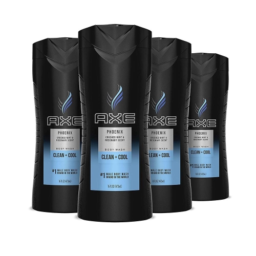 AXE 엑스 바디워시 포맨 피닉스 클린 쿨 473ml 4개