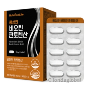 뉴트리원 풍성한 비오틴 판토텐산 900mg 60정