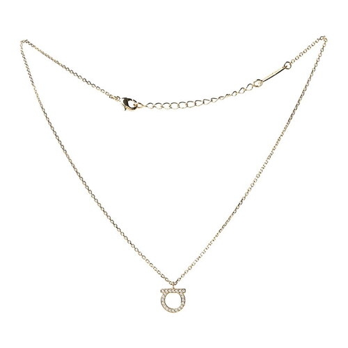 살바토레페라가모 페라가모 라지 간치니 크리스탈 공용 목걸이_76 0132 001 0696656