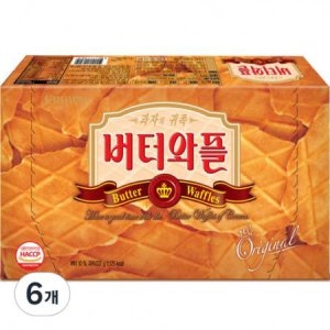 크라운제과  버터와플 237g 6개