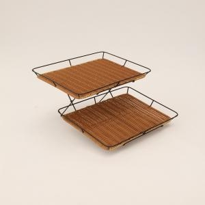 2단 베이커리 라탄트레이 SM 010