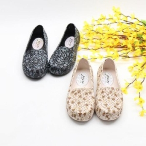 슈슈 플라워 패턴 미니펀칭 PVC 여름 단화 10527595