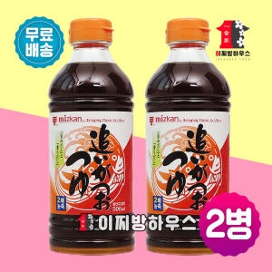 미즈칸 쯔유 500ml 만능간장 모밀 육수 일본소스 장국