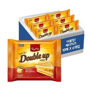상하치즈  더블업 체다슬라이스 240G 10매 6팩 총 60매