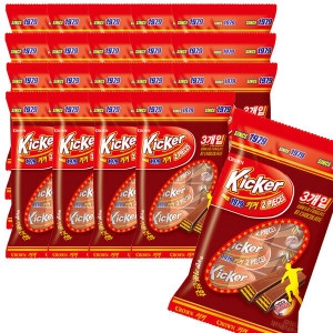 크라운제과  키커 3번들 51g 20개 대용량 간식 과자 사무실 어린이집 탕비실