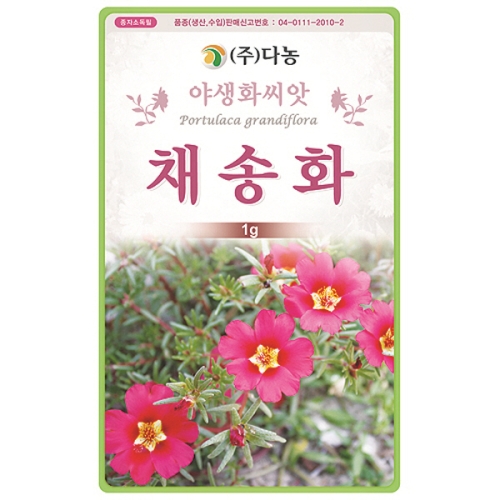 다농  채송화 씨앗 채송화 씨 야생화 꽃 종자 1g
