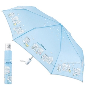 헬로키티 산리오 스토어 55 3단 안전한 자동우산-블루 750609 시나모롤 쿠로미 마이멜로디 폼폼푸린