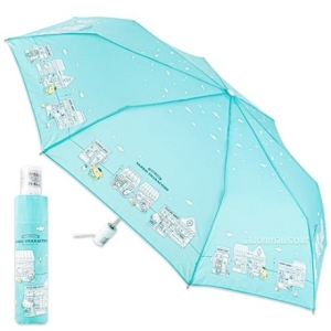 헬로키티 산리오 스토어 55 3단 안전한 자동우산-민트 750593 시나모롤 쿠로미 마이멜로디 폼폼푸린