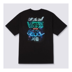 반스  남녀공용 서울 나이트 티셔츠 VN000H21BLK1