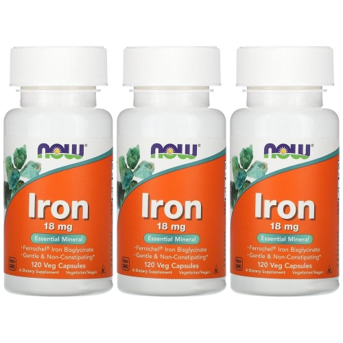 나우푸드 철분 18mg 120캡슐