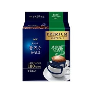 AGF  조금 호화스러운 커피숍 레귤러프리미엄 드립 커피 킬리만자로블렌드 14봉x3봉