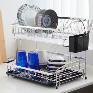 하이라인  스테디 식기건조대 2단 / 주방선반 싱크대선반 씽크대선반