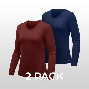 테슬라 애슬리오 하이퍼드라이 브이넥 긴팔 2팩 AO-CFL22