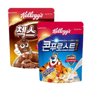 켈로그  콘푸로스트 600g + 첵스 초코 340g