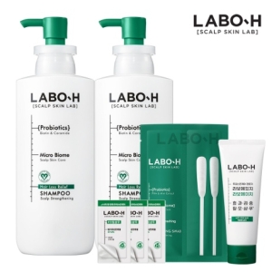 라보에이치 탈모증상완화 샴푸 두피강화 400ml 2개+샴푸 112ml 2개 증정